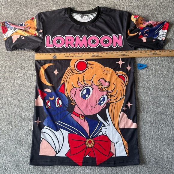 Sailor Moon AOP Anime Graphic Jersey Style Dri-Fit  Shirt no Tag, Measures L/XL - Picture 3 of 7
